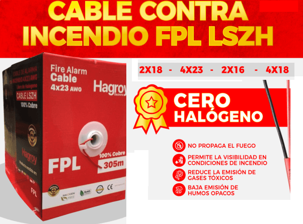 CABLE PARA INCENDIO CERO HALOGENOI